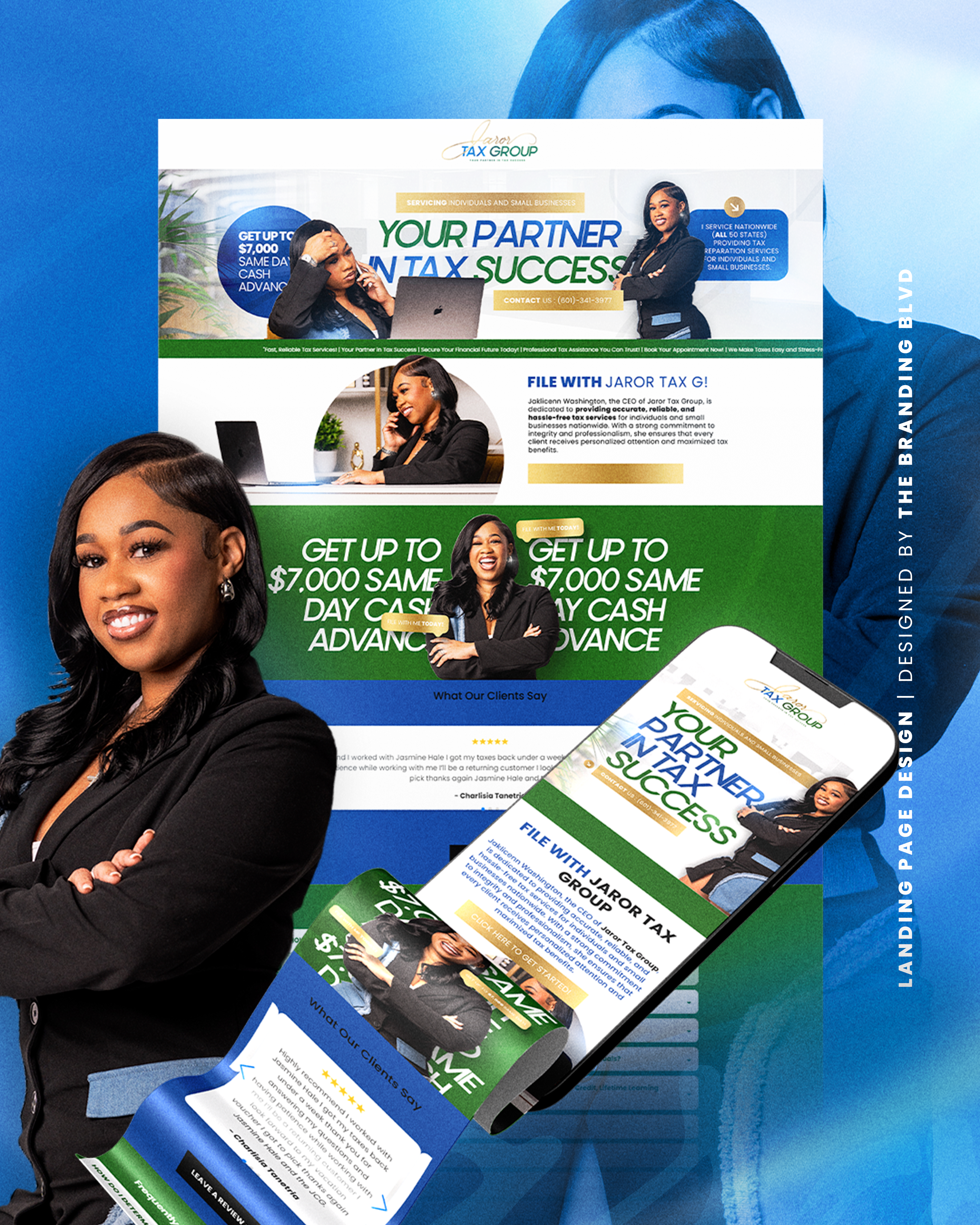 Conception de site Web de page d'accueil
