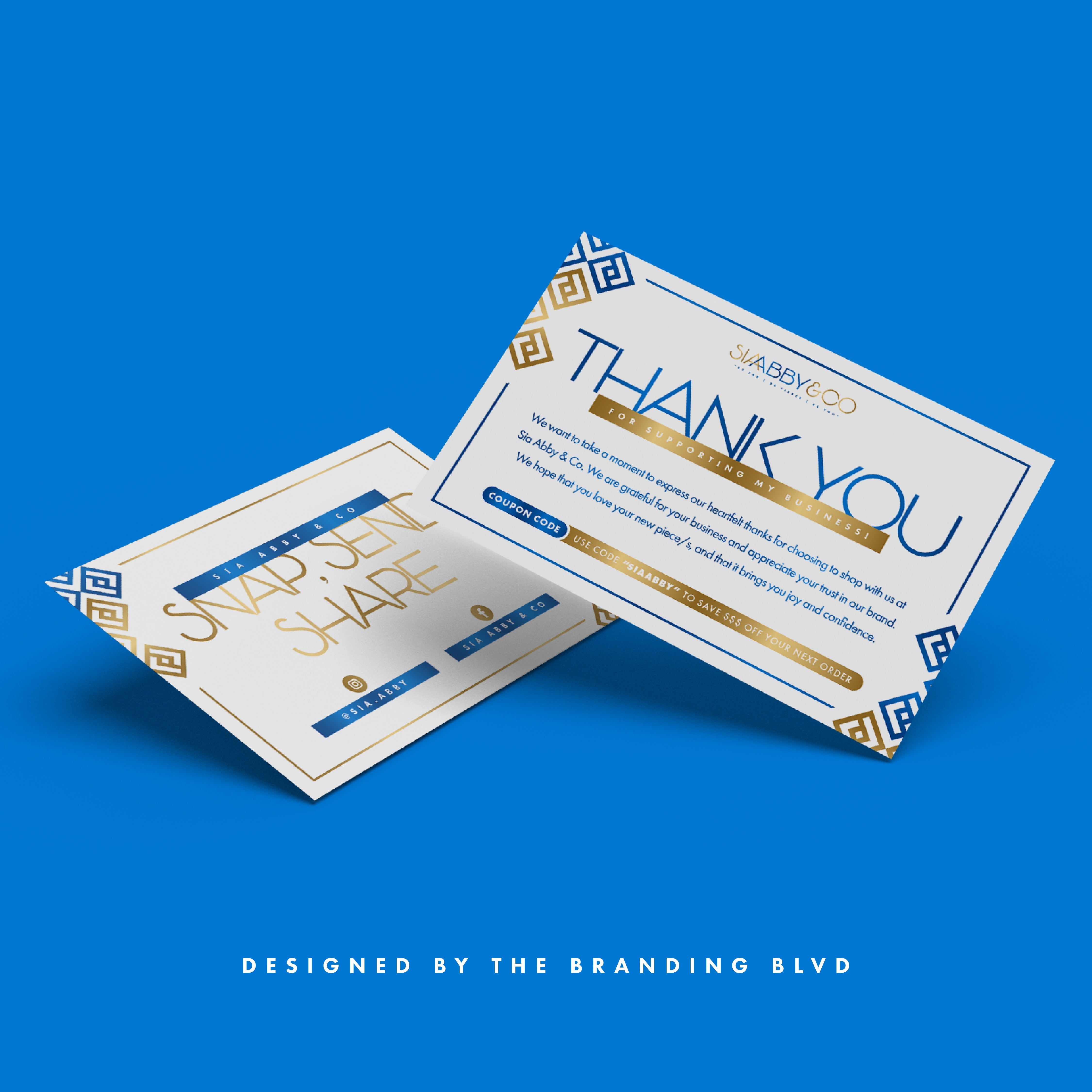 Thank You Card Design - The Branding Blvd, LLC