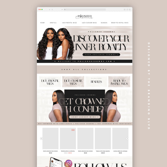 Homepage Website Design - The Branding Blvd, LLC